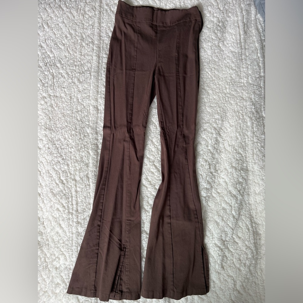 High waisted flare out pants